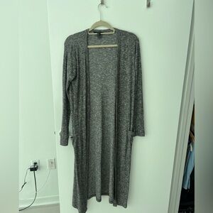 Grey Long Light Cardigan/Sweater